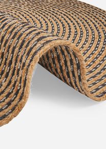 Rond Kelim vloerkleed - beige - maat 1 (Ø 90 cm) - met katoen - bonprix