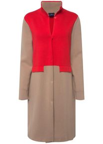 LAURASØN Dames Gebreid vest beige / rood XL