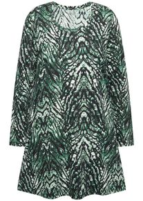 Ulla Popken Shirt Damen grünmeliert Größe 4XL/5XL
