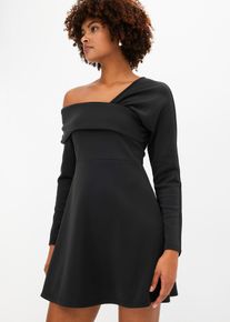 Figurbetontes Minikleid, schwarz, Größe 40/42 (M), bonprix
