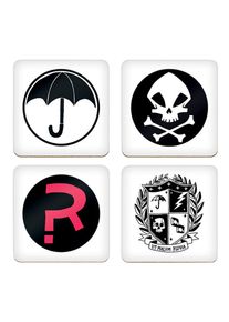 The Umbrella Academy - Set di 4 sottobicchieri con simboli