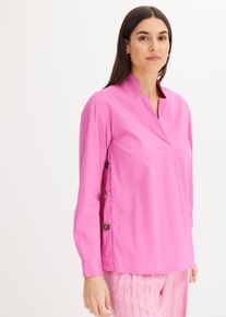 Popeline Tunika mit Knöpfen - pink - Größe 36 mit Baumwolle- bonprix