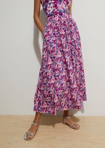 Maxirock aus reiner Viskose, lila, Gr&ouml;&szlig;e 38, bonprix