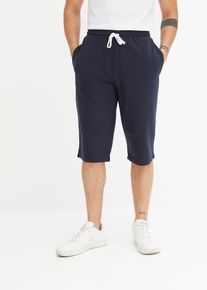 Sweat-Longbermuda, blau, Größe 60/62 (XXL), mit Baumwolle, bonprix