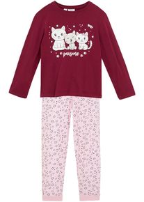 Pyjama (2-tlg. Set) - lila - Größe 104/110 mit Baumwolle- bonprix