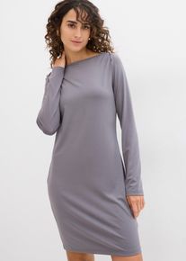 Jerseykleid aus fließender Qualität, grau, Größe 36/38 (S), bonprix
