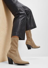 Stiefeletten mit elastischem Schaft, braun, Größe 39, bonprix