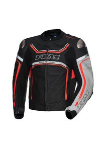 FLM Le Mans GP Lederkombijacke schwarz/rot 56 Herren