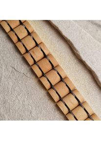 Holzkern Armband Grandezza (Ahorn/Dunkelviolett), Naturholz, Damen und Herren, größenverstellbar