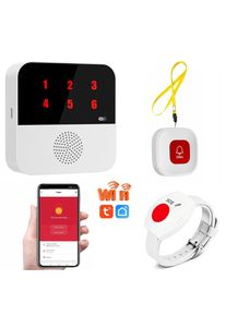 Tuya Smart WiFi Elderly Caregiver Pager SOS Call Button Emergency SOS Medical Alert System for Seniors Patients Elderly At Home