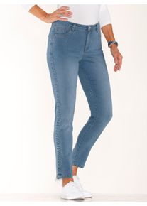 Dames Jeans met galonstrepen in blue-bleached ,maat 38, WITT, 81% Katoen, 17% Polyester, 2% Elastan