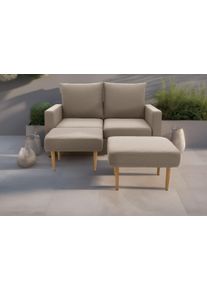 DOMO collection 2-Sitzer »Slunce, Outdoor-Raumwunder«, 2-Sitzer inkl. 2 Hocker, Outdoor geeignet