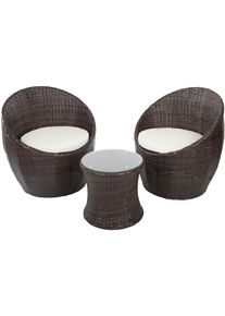 My Flair Gartenlounge-Set, (3 tlg.), 2 Stühle, 1 Tisch