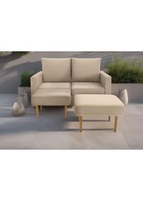 DOMO collection 2-Sitzer »Slunce, Outdoor-Raumwunder«, 2-Sitzer inkl. 2 Hocker, Outdoor geeignet