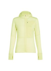 Icebreaker Womens 200 RealFleece Descender L/S Zip Hoodie Merinohoodie Dames (L |geel)