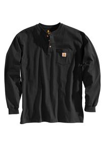 Carhartt Workwear Pocket Henley L/S Longsleeve Heren (XL |zwart)