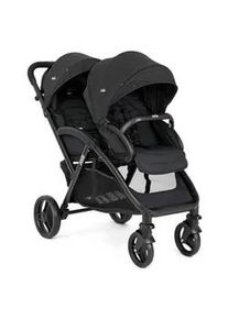 Joie Geschwisterwagen , Schwarz , Textil , 56x101.5x104 cm , Feststellbremse, Fußstütze abklappbar, 5-Punkte-Gurt, für Babyschale geeignet , Baby On Tour, Kinderwagen, Zwillingskinderwagen