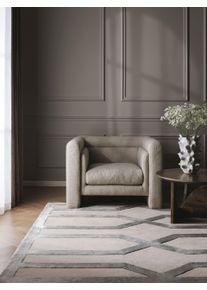 benuta Finest Dywan Maxim kremowo-szary 160x230 cm Wełna Abstrakcyjny