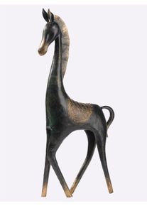 HEINE HOME unisex Decoratieve figuur in groen/goudkleur ,maat H/b/d ca. 55,5/26/7,5 cm, Witt, 100% Metaal