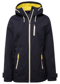 LAURASØN Dames Functionele jas marine / geel / wit S