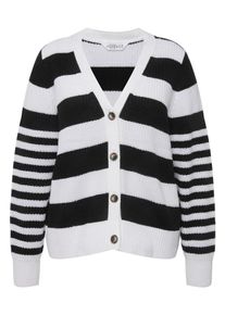 Studio Untold Dames Gebreid vest zwart / wit M-L