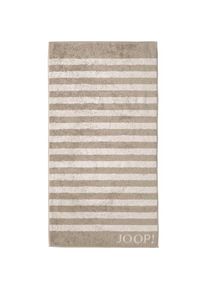 JOOP! Classic Stripes Douchehanddoek zand Handdoeken Unisex
