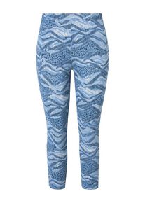 Ulla Popken Dames Leggings blauw denim M-L