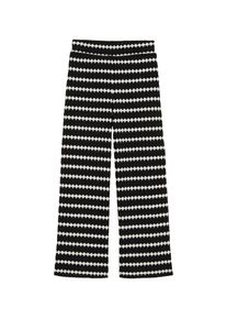 WE Fashion Piger Bukser sort / hvid St&oslash;rrelse 116