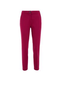 WE Fashion, Damer, Bukser med fals, Kirsebærsrød, Størrelse 44