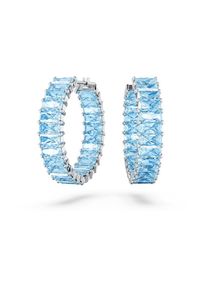 Swarovski Dames Oorbellen lichtblauw / zilver One Size