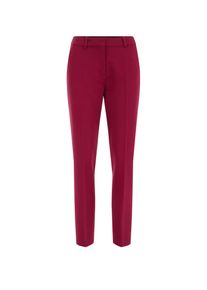 WE Fashion, Damer, Bukser med fals, Burgunder, Størrelse 32