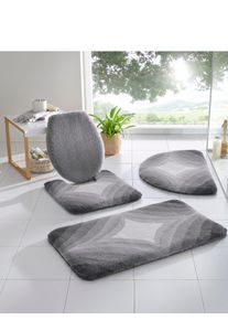 Kleine Wolke unisex Badematte in silbergrau ,Größe 6 - Deckelbezug, Witt, 100% Polyacryl