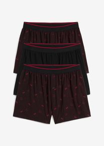Lediga boxershorts i jersey (3-pack) - svart - storlek 5 (M) - bonprix