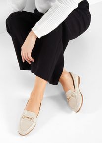Loafers med sp&auml;nne - beige - storlek 41 - bonprix