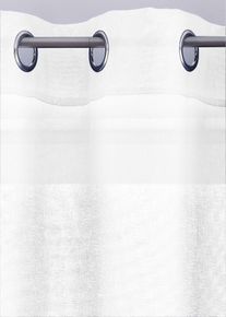 Gardin med fint strukturerad yta (1-pack) - vit - storlek 145x140 cm - bonprix
