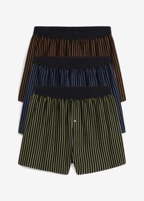 Lediga boxershorts i jersey (3-pack) - svart - storlek 10 (4XL) - bonprix