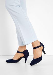 Pumps med remmar - blå - storlek 36 - bonprix