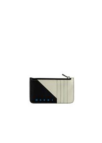 Marni Vertical Card Case, Shell / Black