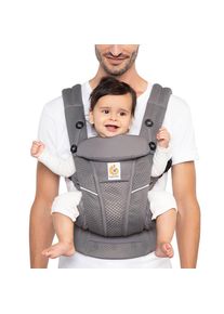 ergobaby Mochila Portabebés Omni Breeze - Malla SoftFlex: Gris Grafito
