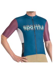 sportful Supergiara Logo Jersey Cycling jersey Men (3XL, blue)