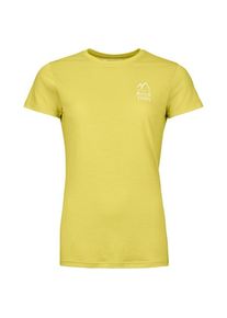 Ortovox Womens 120 Cool Tec Mountain Duo T-Shirt Merinoshirt Dames (S |geel)
