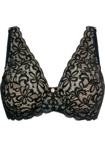 Soutien-gorge à armatures avec une jolie dentelle - noir - taille 100C - bonprix