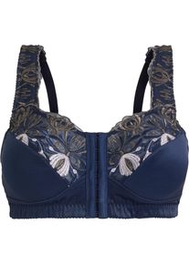 Soutien-gorge grand maintien sans armatures avec fermeture devant - bleu - taille 110C - bonprix