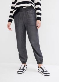 Pantalon fluide - noir - taille 42 - bonprix
