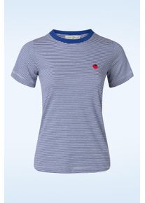 Mademoiselle YéYé Endless Horizon T-Shirt in Blau und Weiß