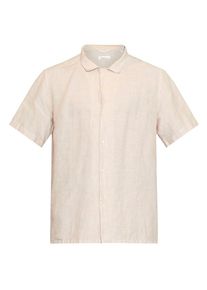 KnowledgeCotton Apparel Box S/S Linen Shirt Overhemd Heren (L |beige)