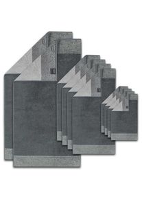 Cawö Cawö Serviette Homme gris taille Set