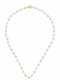Gemshine Kette 'Labradorit' Damen gold / jade Größe One Size