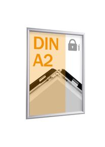 1 Tamper-resistant snap frames A2 25 mm, aluminium, silver
