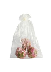 50 Organza bags with satin ribbon-drawstring cream | 200 x 300 mm